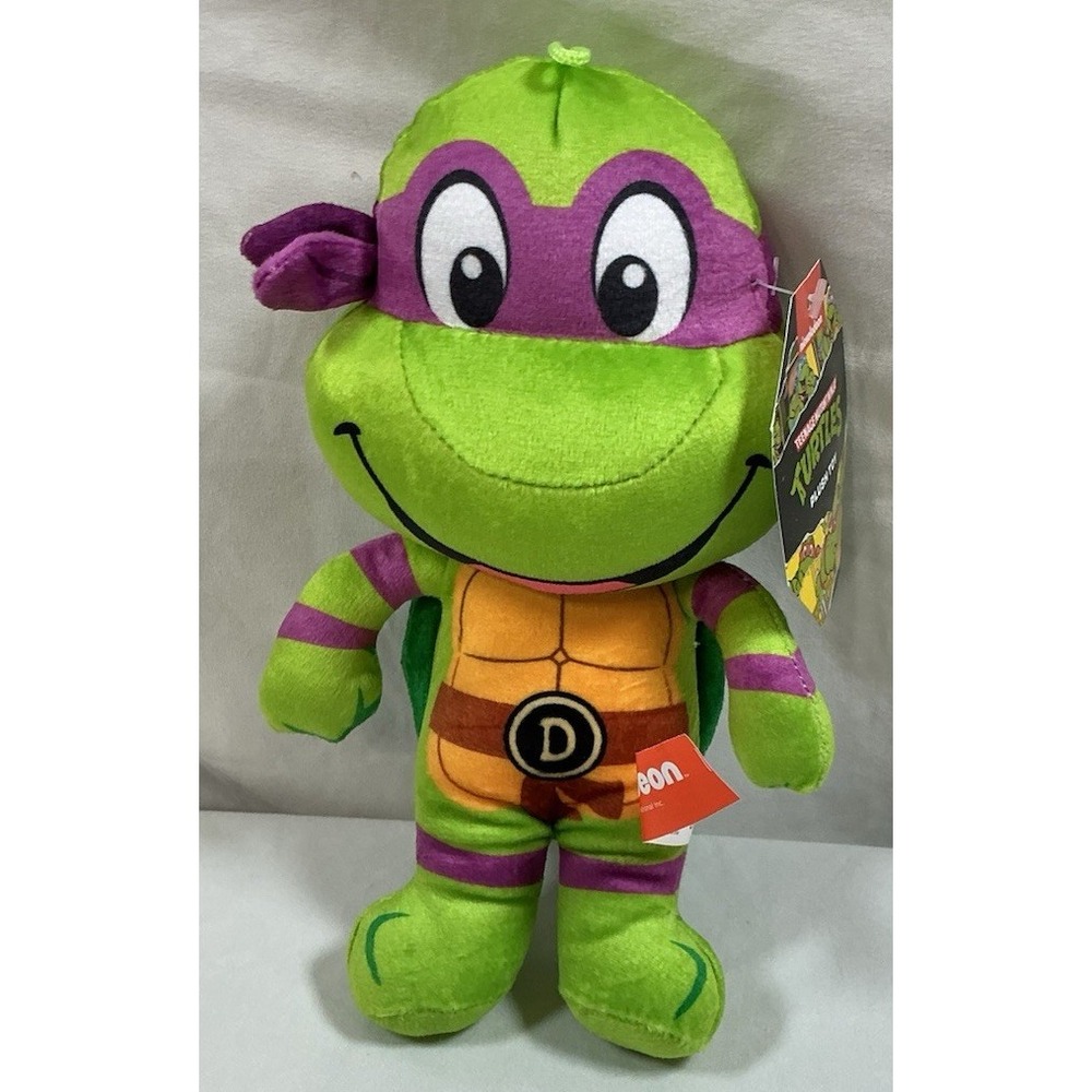 Green & Purple Ninja Turtle Plush Toy DONATELLO Official NWT